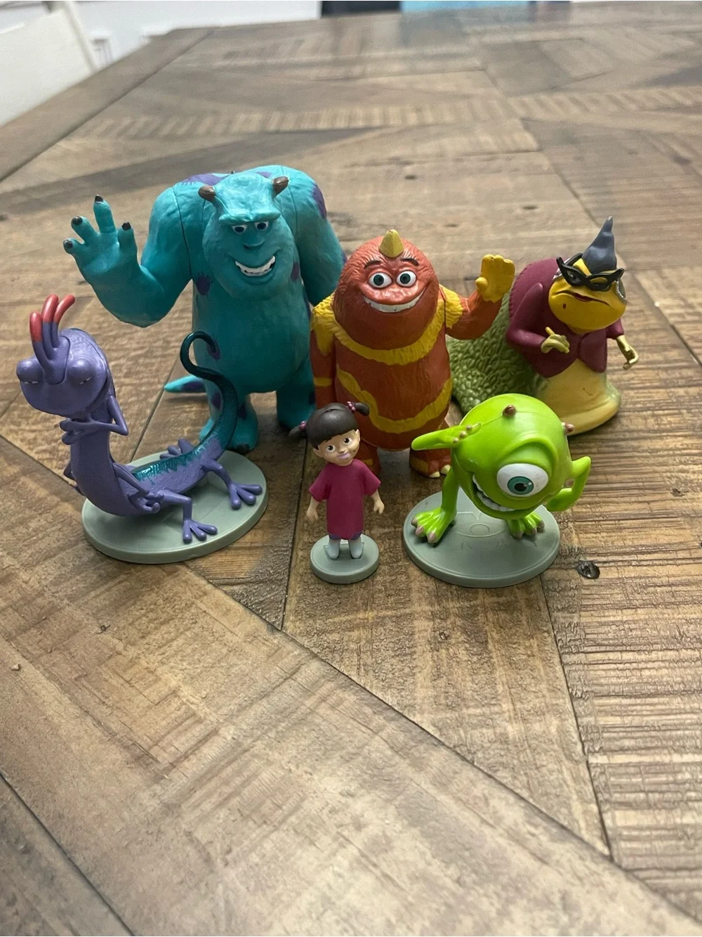 Disney Store Monsters Inc Figurine Playset Lot of 6